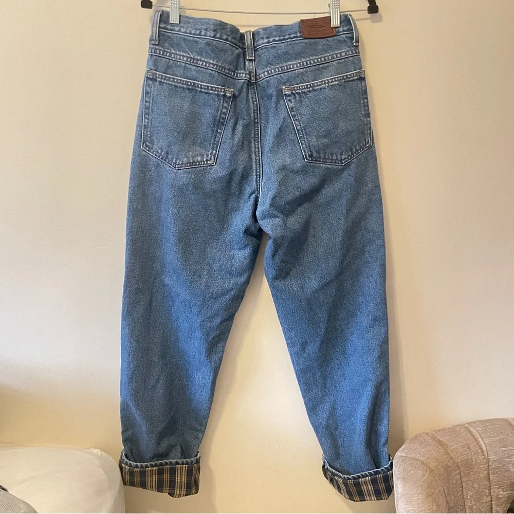 LL Bean Men's Double L Jeans Classic  Fit Flannel-Lined 32x30 workwear cabincore